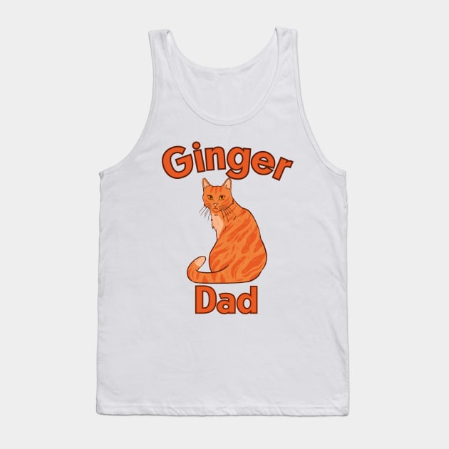 Ginger Cat Dad Tank Top by aesthetice1